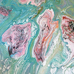 Коралловые рифы. 70х70 Акрил, холст, 2022 год / Стоимость: 45 000р